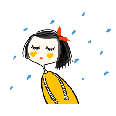 [LINEスタンプ] An Arrogant Girl Animated