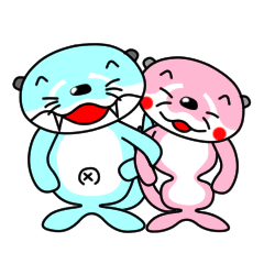 [LINEスタンプ] リバー君とルビーちゃん 4