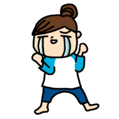 [LINEスタンプ] Rough outline girl