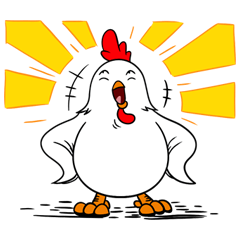 [LINEスタンプ] Funny Rooster