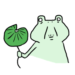 [LINEスタンプ] かえるのばあさん