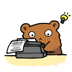 [LINEスタンプ] 働くクマモク