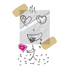 [LINEスタンプ] Paperface