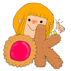 [LINEスタンプ] おんなのこ、ときどき、へんなの