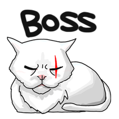 [LINEスタンプ] ボス猫。の画像（メイン）