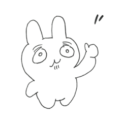[LINEスタンプ] アンニュイなうさぎ