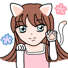 [LINEスタンプ] Chiko Kitty Girl