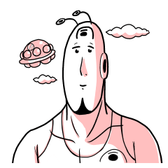 [LINEスタンプ] 同人好きの宇宙人