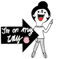 [LINEスタンプ] Gloy and Mom (Eng)