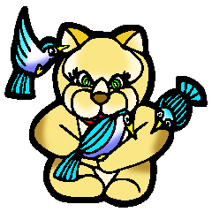 [LINEスタンプ] Birds and cats