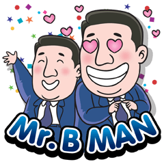 [LINEスタンプ] Mr. B man
