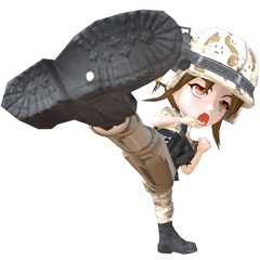 [LINEスタンプ] Soldier Girl Ver.2