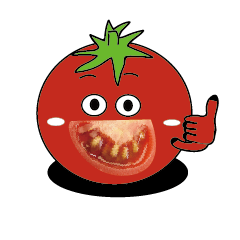 [LINEスタンプ] Disgusting food - tomato