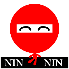 [LINEスタンプ] NINJA Nin Ninの画像（メイン）