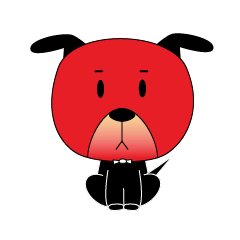[LINEスタンプ] Red Dog Sword Tail