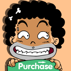 [LINEスタンプ] Afro Caveman (English)