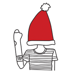 [LINEスタンプ] Mr. Santa Hat