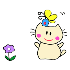 [LINEスタンプ] Dinkyneko ＆ Friends #10 _Enjoy Spring ！