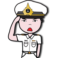 [LINEスタンプ] The Navy Man