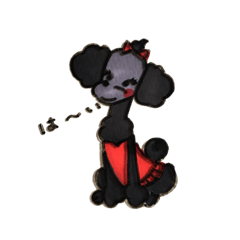 [LINEスタンプ] poodle family 3