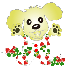 [LINEスタンプ] strawberry Cute lobon