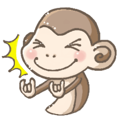 [LINEスタンプ] Little monkeyland