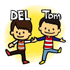 [LINEスタンプ] TomとDELの画像（メイン）