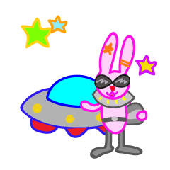 [LINEスタンプ] Rabbit the Alien