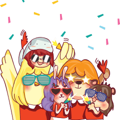 [LINEスタンプ] Little Tortoise ＆ The Gang