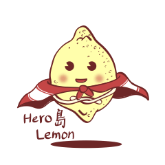 [LINEスタンプ] HERO-shima Lemon
