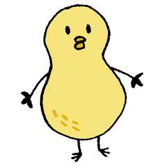 [LINEスタンプ] 落花生ひよこ