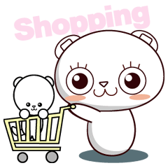 [LINEスタンプ] 買物で使えるクマスタンプ