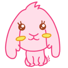 [LINEスタンプ] ミエちゃんのウサギのスタンプです。