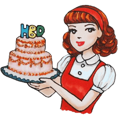 [LINEスタンプ] Wendy The Vintage Girl