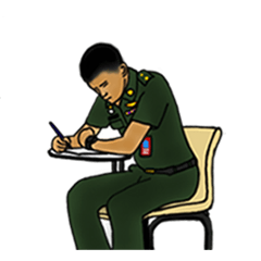 [LINEスタンプ] Cadet The Warrior