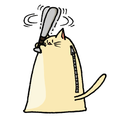 [LINEスタンプ] チャックつきねこさんスタンプ