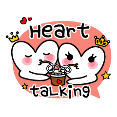 [LINEスタンプ] Heart Talking