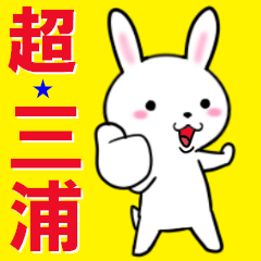 [LINEスタンプ] 超★三浦なウサギの画像（メイン）