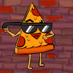 [LINEスタンプ] Stephen The Piece of Pepperoni Pizza