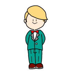 [LINEスタンプ] 蝶ネクタイくんの日常