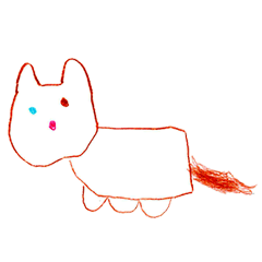 [LINEスタンプ] おえかきどうぶつすたんぷ