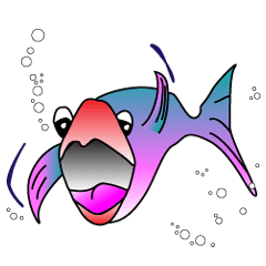 [LINEスタンプ] Fun Fish