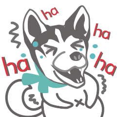 [LINEスタンプ] Lovely husky's daily life