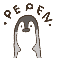 [LINEスタンプ] Penguin Pepen The Realistic Edition