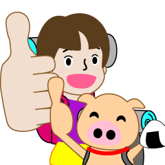 [LINEスタンプ] やまガールあきちゃんとふとちゃん1