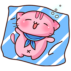 [LINEスタンプ] ぴんくねこ ゆーにゃんにゃん