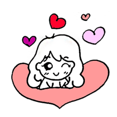 [LINEスタンプ] The chubby cheeks Eng. version