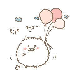 [LINEスタンプ] Small sheep cotton candy daily