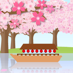 [LINEスタンプ] 動く！桜・紅葉・花火で和を楽しもう♪