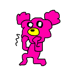 [LINEスタンプ] pinkpink bear